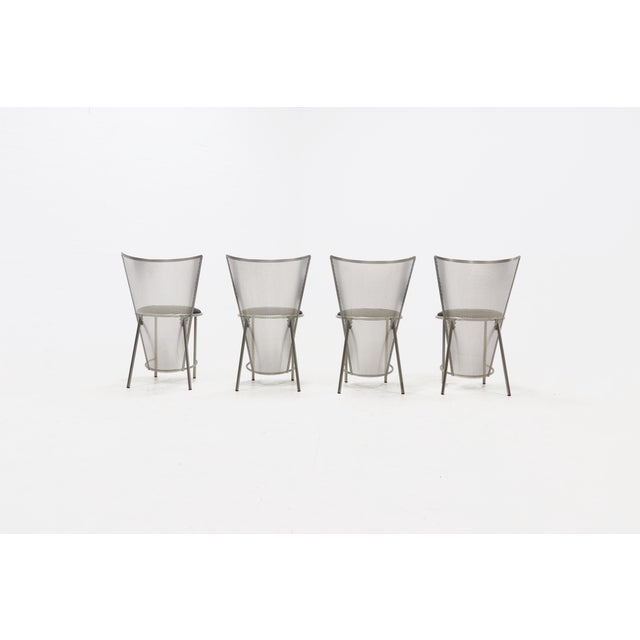 Sevilla Chairs by Frans Van Praet for Belgo Chrom, Belgium, 1992, Set of 4 For Sale - Image 11 of 14