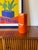 Studio Opi, Space Age Orange Ceramic Vase, Gabbianelli Italy Ca. 1960 For Sale - Image 9 of 11