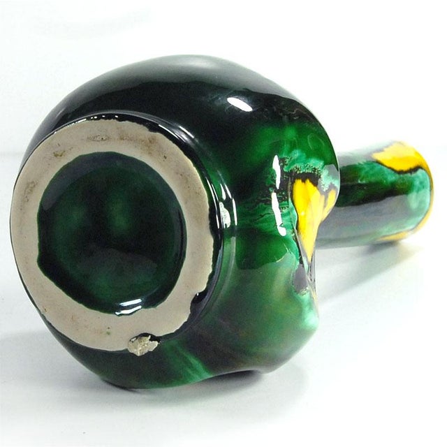Ceramic French Glazed Ceramic Vase from Vallayris, 1970s For Sale - Image 7 of 10