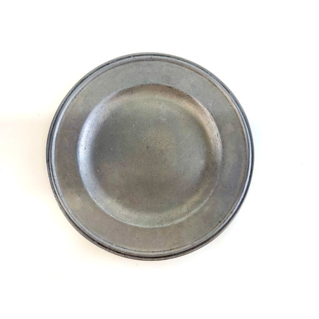 1960s Vintage Carron Pewter Salad Plates, Freeport Pennsylvania, Set of 8 For Sale - Image 5 of 10