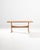 A Mid-Century Modernist twist on the classic trestle table, this vintage piece was built in Czechia in the mid 20th...