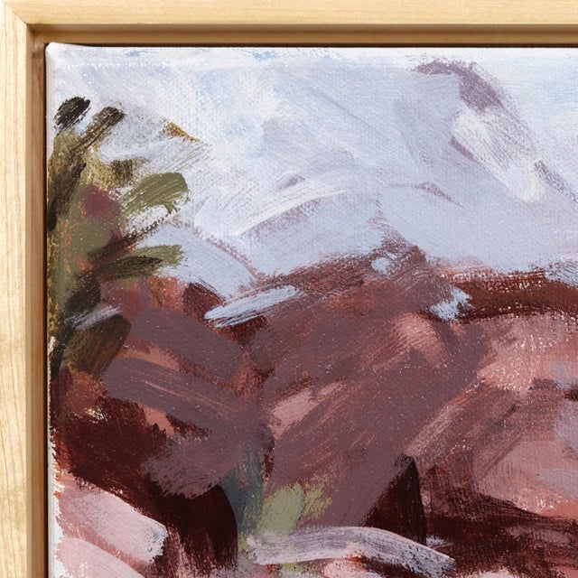 Calico Basin - Framed Contemporary Desert Landscape Painting on Canvas by Taylor Pierce For Sale - Image 4 of 9