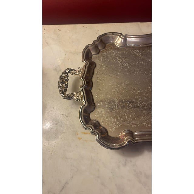 1960s International Silver Company Large Serving Tray For Sale In New York - Image 6 of 6