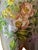 1900 - 1909 Antique Bohemian Cranberry Cut Glass Vase With Hand-Painted Enamel Flowers, Overlay, and Gilt. 12.75” Early 1900s Romantic Victorian For Sale - Image 5 of 12