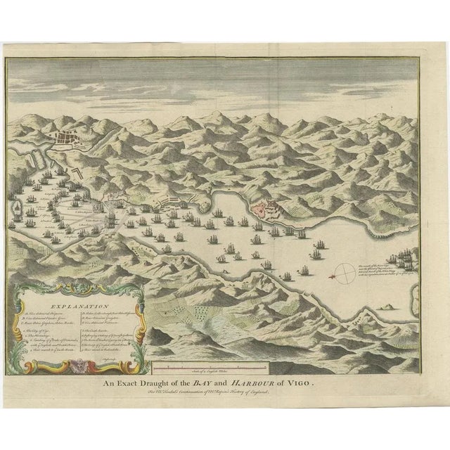 Battle of Vigo Bay or Rande, 1702, Paper For Sale - Image 6 of 6