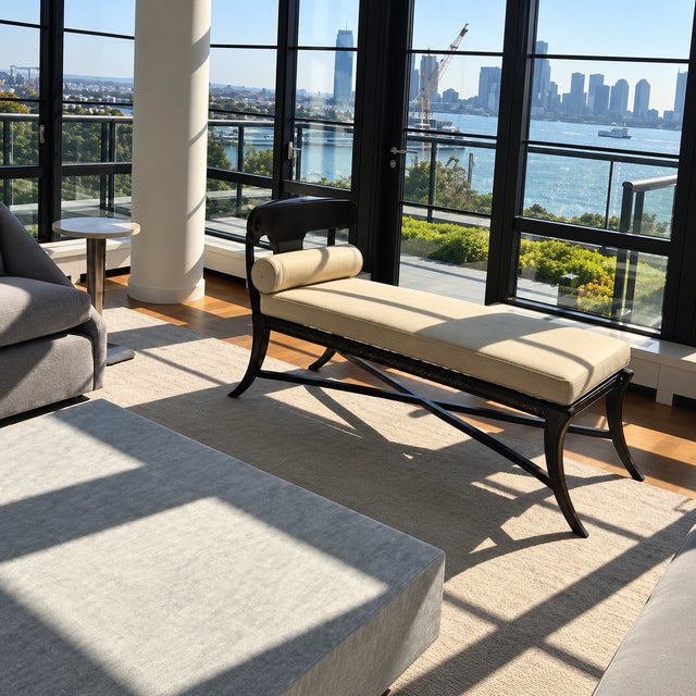Mid Century Klismos Chaise Lounge For Sale - Image 4 of 4