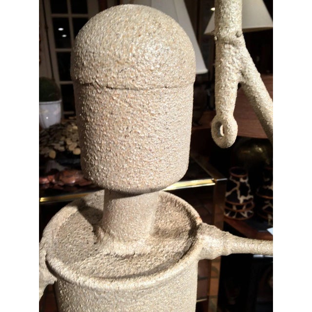 Metal Mid Century Modern 5 Ft Sculpture "Silent Rain " by Jon Westberg For Sale - Image 7 of 13