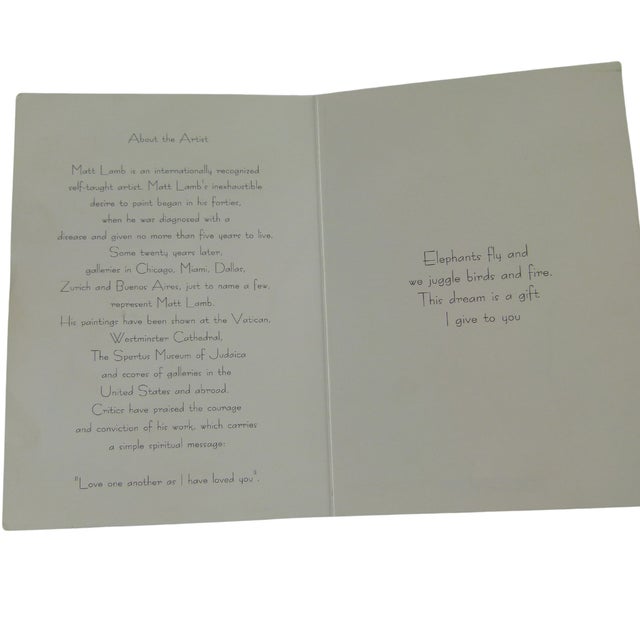 Glass Matt Lamb "Spirit of Dreams" Art Glass Sculpture Signed New in Box For Sale - Image 7 of 14