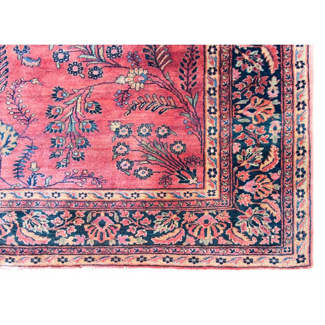 Persian Early 20th Century Persian Sarouk Mohajeran Rug For Sale - Image 3 of 14