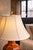 Metal Late 20th Century Faceted Terracotta Glaze Architectural Table Lamp With Original Shade For Sale - Image 7 of 12