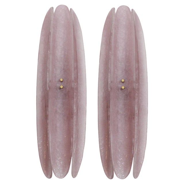 Italian Murano Glass Sconces, Set of 2 For Sale