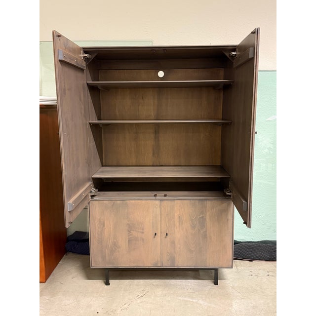 Room & Board Room & Board Hudson Collection Storage Cabinet, Shell Stained For Sale - Image 4 of 12