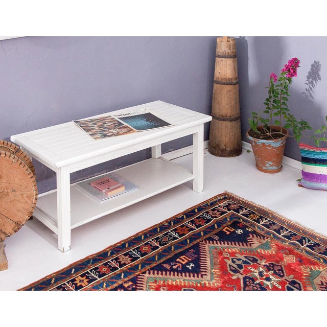 Decorative Antique Caucasian Wool Rug For Sale In Los Angeles - Image 6 of 6