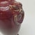 Late 20th Century Japanese Vintage Red Glazed Vase With Sculpted Lion Mask Handles For Sale - Image 5 of 12