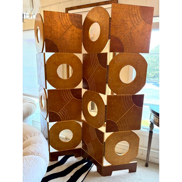 Post Modern Style Hand Crafted Gilded Wood Room Divider by James Johnston For Sale In Philadelphia - Image 6 of 18