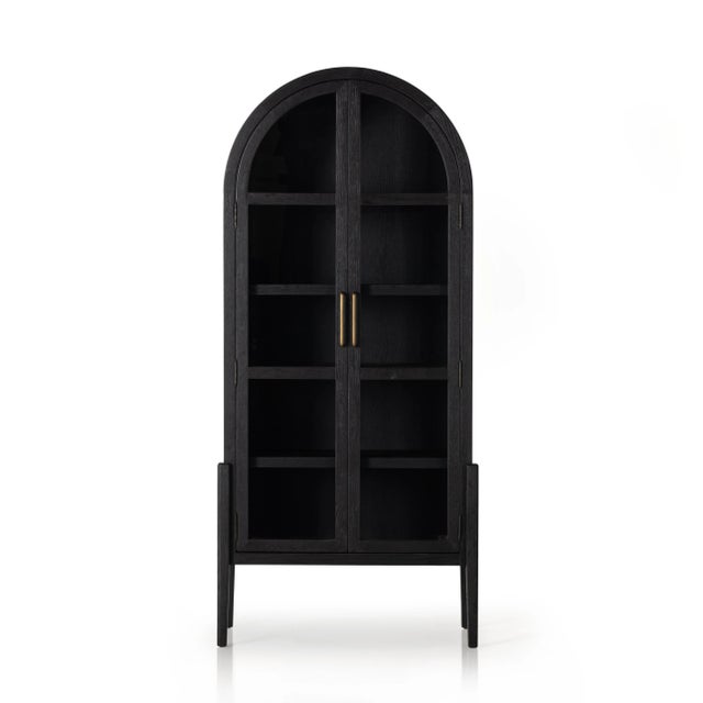 Wood Four Hands Tolle Cabinet, Drifted Matte Black For Sale - Image 7 of 12