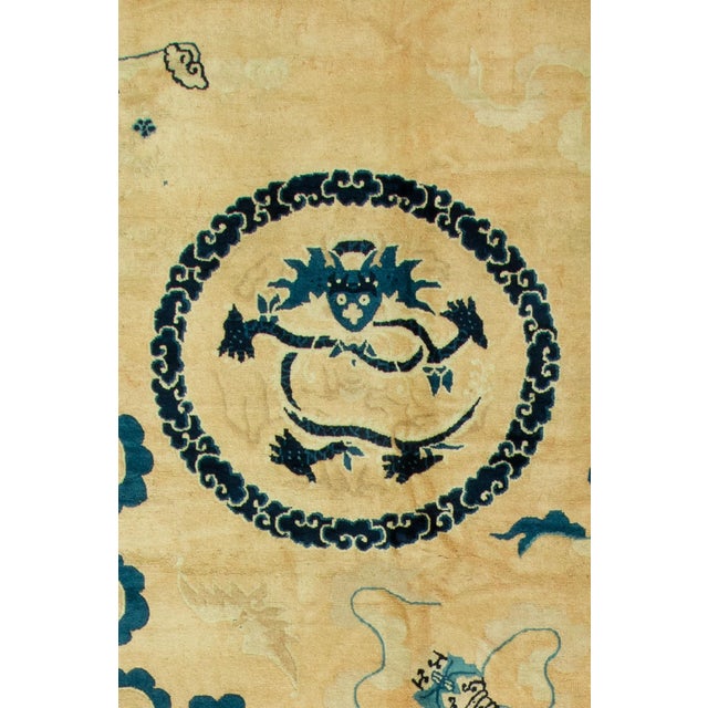 Large Antique Chinese Dragon Rug For Sale - Image 17 of 18
