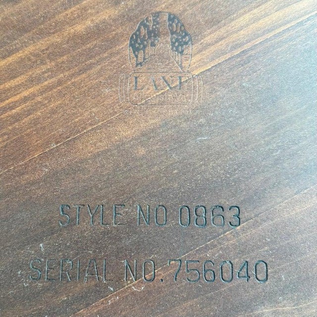 Mid-Century Modern Round Walnut Coffee Table by Lane "Copenhagen" For Sale - Image 9 of 10