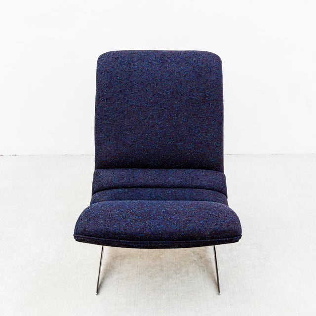 Vintage Mid Century Modern Scoop Lounge Chair in Kvadrat Fabric For Sale - Image 11 of 12