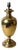 Italian Hollywood Regency Brass Urn Table Lamp, 1970s For Sale