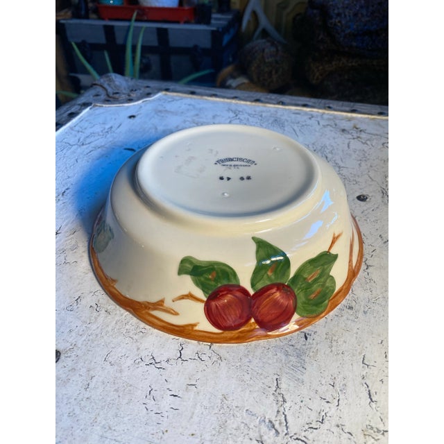 1980s Franciscan Apple Usa Serving Bowl For Sale - Image 10 of 11
