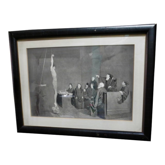 Antique Book Plate of the Inquisition For Sale