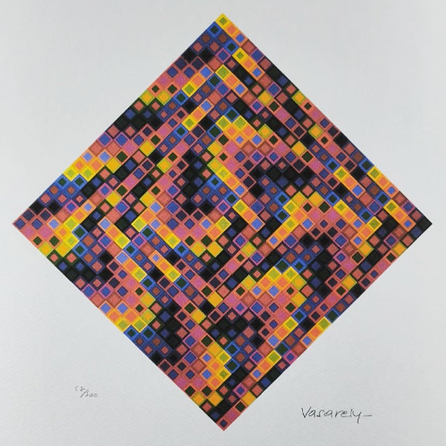 Victor Vasarely Lithograph. Limited Edition Lithograph n 57 / 500- Numbers signed in pencil. Editor : S.P.A.D.E.M. Paris....