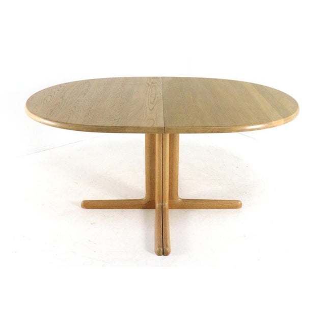 Oval Oak Nakskov Extendable Dining Table by Juul Kristensen for JK Møbler For Sale - Image 3 of 16