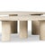 Four Hands Zion Coffee Table Set - Cream Marble - A Pair For Sale - Image 10 of 12