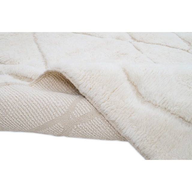 Hand-Knotted Wool Rug by Azele Studio For Sale - Image 10 of 12