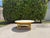 Late 20th Century Vintage 42” Round Bamboo Coffee Table in the Style of Ficks Reed For Sale - Image 5 of 12