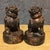 Late 20th Century Pair of Vintage Gilt Bronze Foo Dogs – Guardian Lions on Drum Bases For Sale - Image 5 of 9