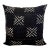 Black Mudcloth Pillow Cover For Sale