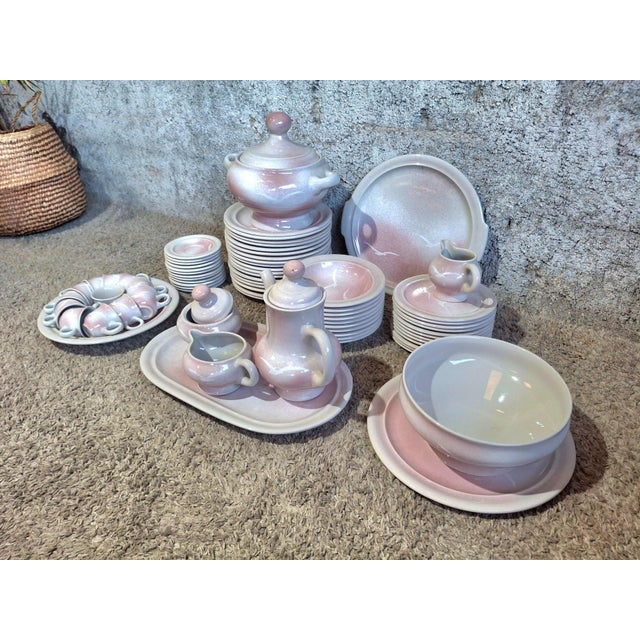 1950s Vintage Earthenware Dinner Service, 1950s, Set of 63 For Sale - Image 5 of 10