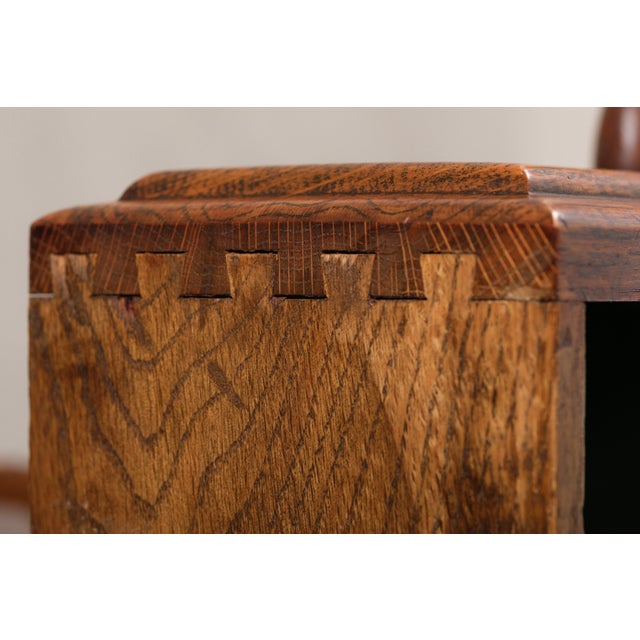 Vintage Art Deco Carved Oak Buffet Sideboard For Sale - Image 10 of 18