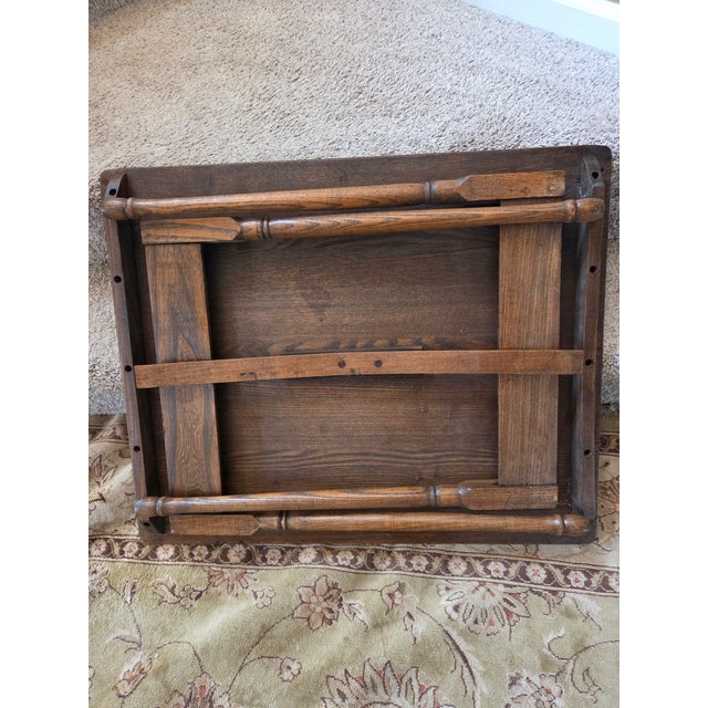 Antique Wood Folding Table For Sale - Image 14 of 16