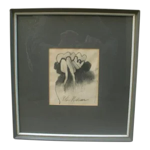 Mid Century Modern Abstract Original Drawing by Peter Bodnar