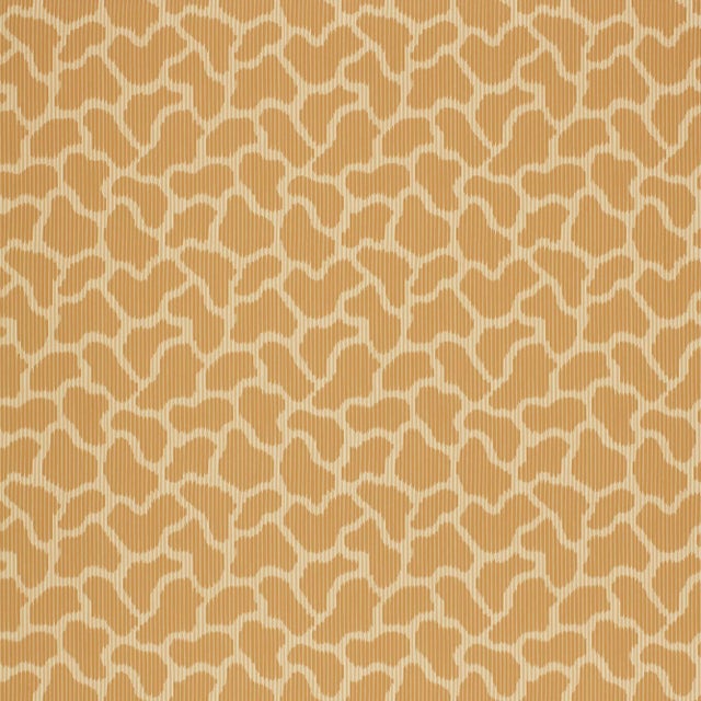 Sample - Schumacher Giraffe Wallpaper in Sienna For Sale