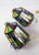 Lead and Stained Glass Wall Sconces, 1970s, Set of 2 For Sale - Image 4 of 10