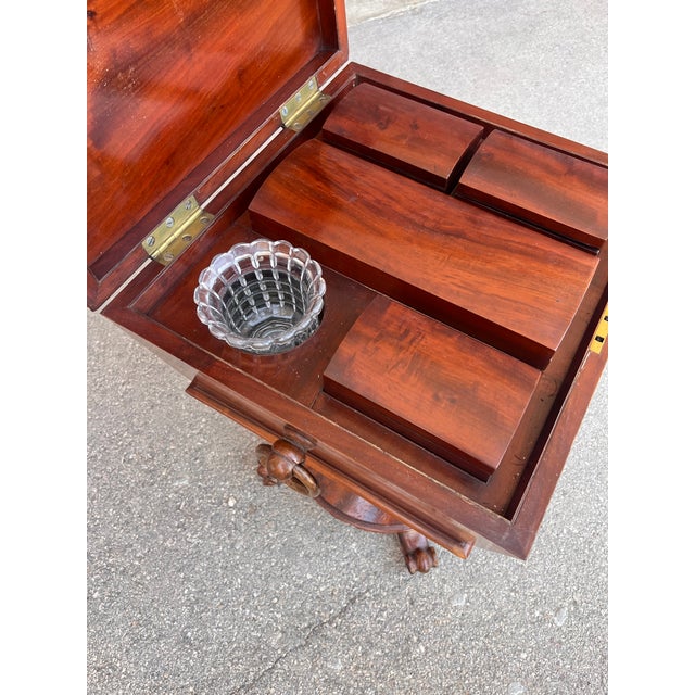 20th Century Walnut Smoking Table For Sale - Image 5 of 11