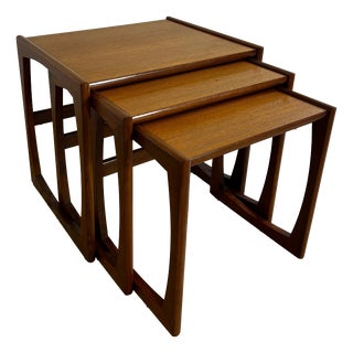 Quadrille Nesting Tables in Teak from G-Plan, 1960s, Set of 3 For Sale