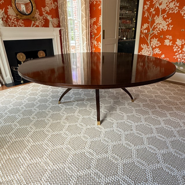 Custom Highland House 90” Round Birdcage Table This is a large and beautiful table that is simply designed but makes an...