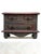 This vintage small apothecary chest exudes character from its distressed painted finish, petite metal ring handled etched...
