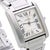 1990s Cartier Tank Francaise 2302 Large Steel Guilloche Roman Dial Blue Hands Watch For Sale In Miami - Image 6 of 12