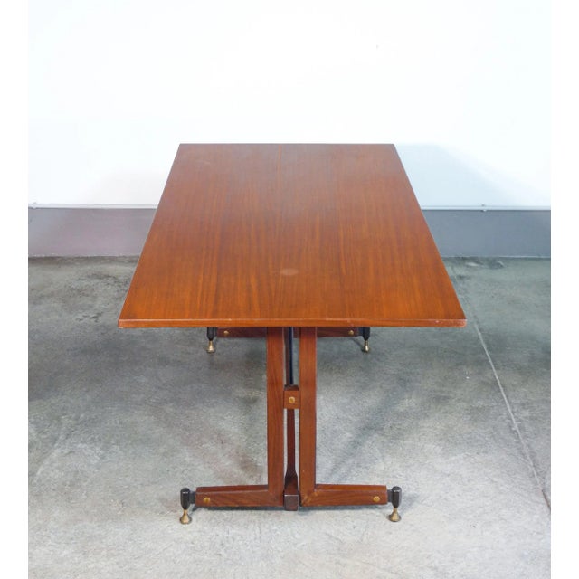 1960s Italian Table in Wood, 1960s For Sale - Image 5 of 9
