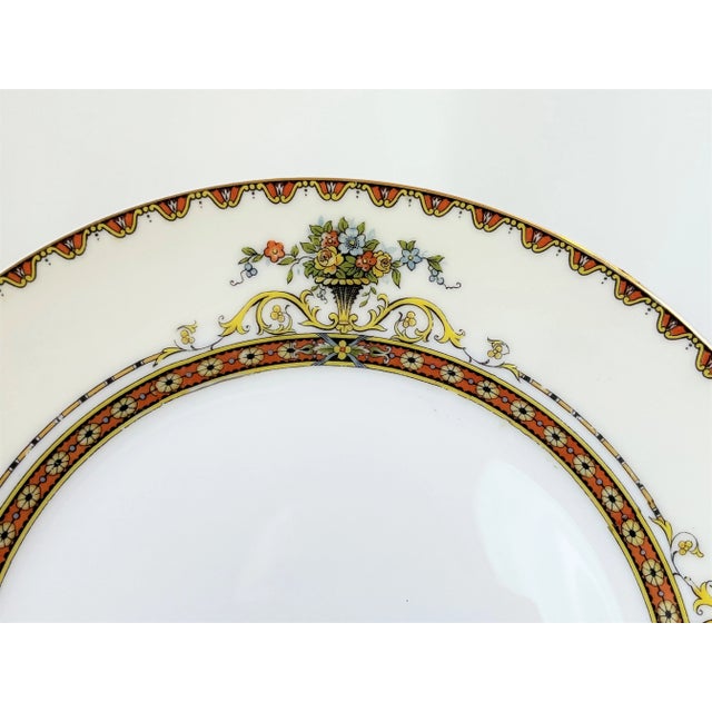 Noritake 紫の縁取り 平皿　1950−1960年代 Circa 1960s Vintage Noritake 'Superba' Pattern Luncheon