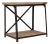 20th Century French Industrial Wooden Table On Metal Base For Sale