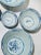 Set of Five Vintage Blue and White Nesting Asian Serving Bowls For Sale In Washington DC - Image 6 of 10