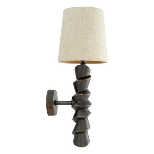 Bronze Finish Wall Lamps, Set of 2 For Sale - Image 5 of 7