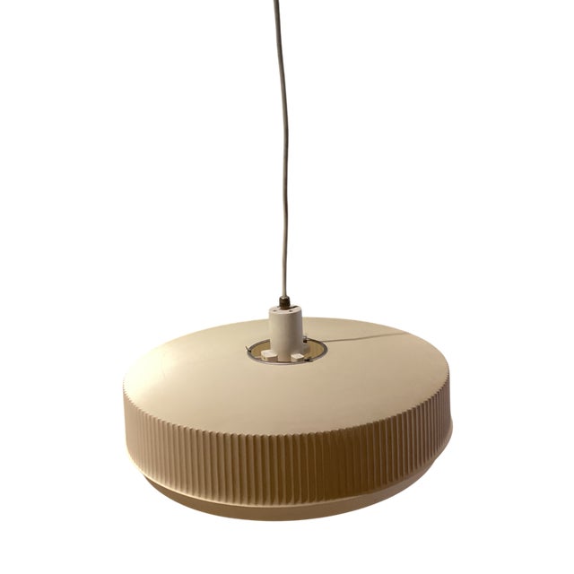 Industrial Ceiling Lamp in Plastic by Louis Kalff for Philips, Netherlands For Sale